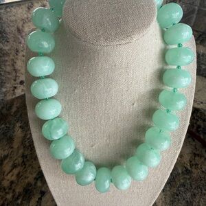 BaubleBar Joan Bead Necklace in Green Jade